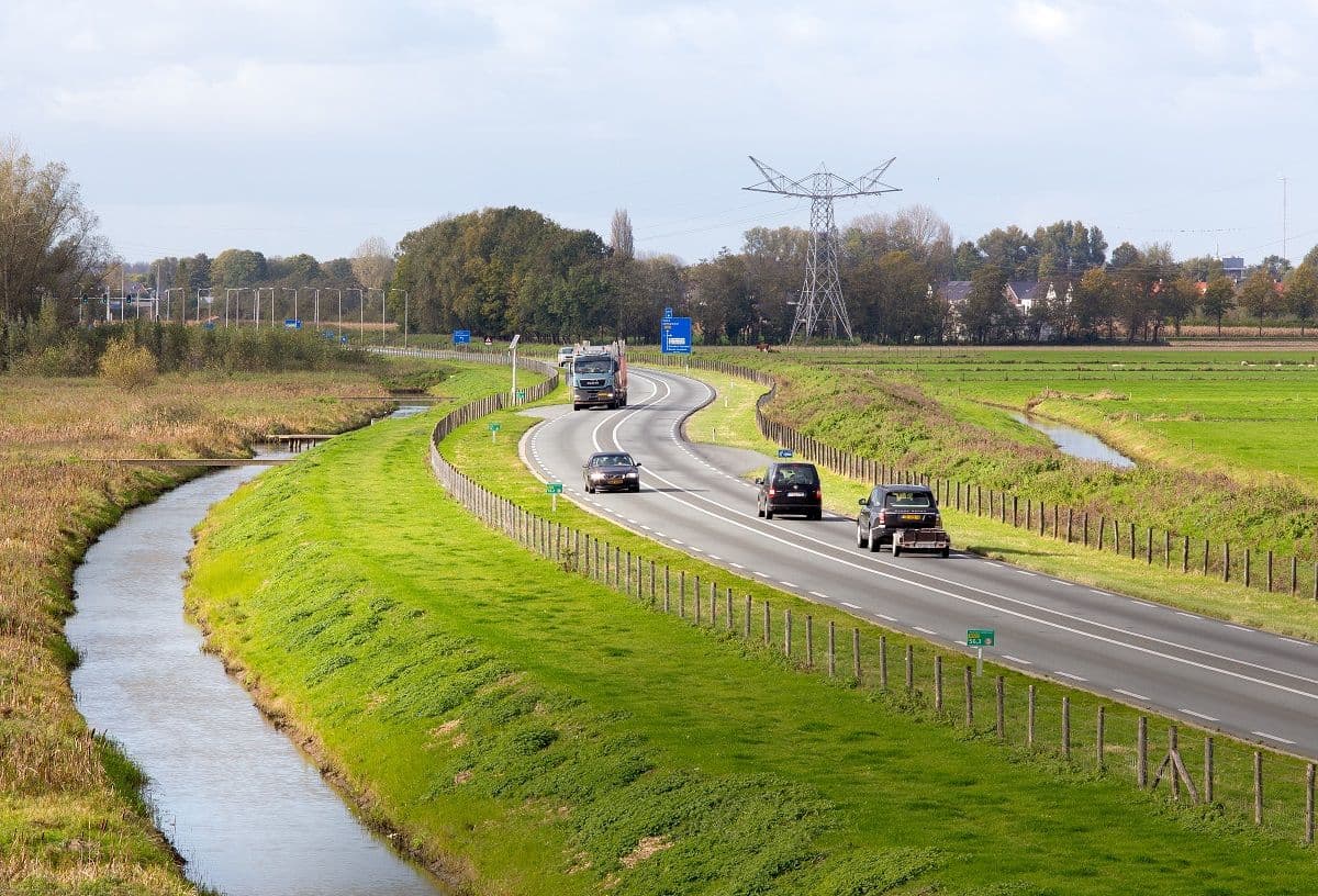 Weg met verkeer